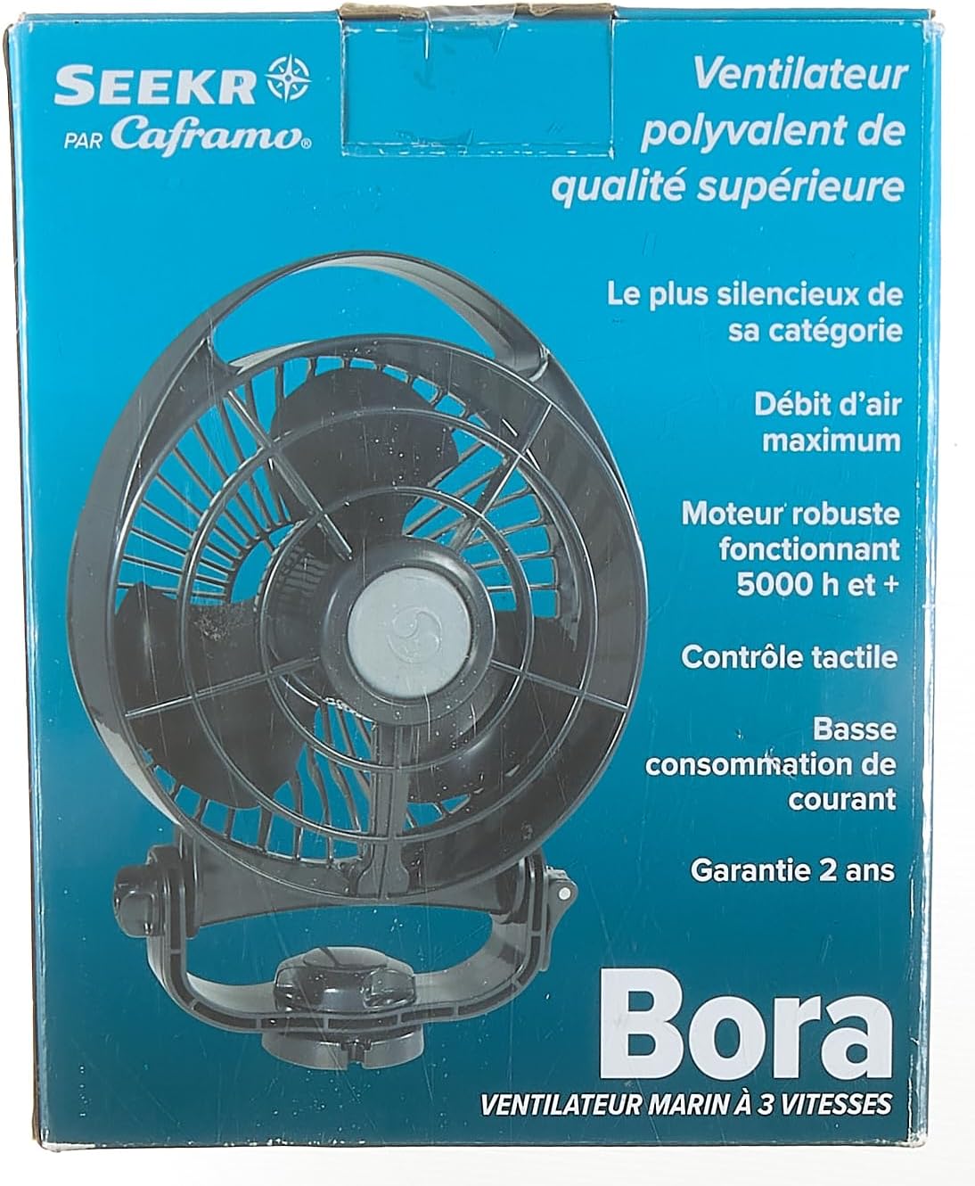 SEEKR by Caframo Bora 748 12V 3-Speed 6" Marine Fan