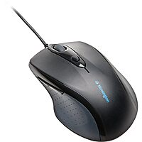 Kensington Pro Fit Wired Full-Size Mouse USB 2.0 - Right-Handed, Black (K72369US)