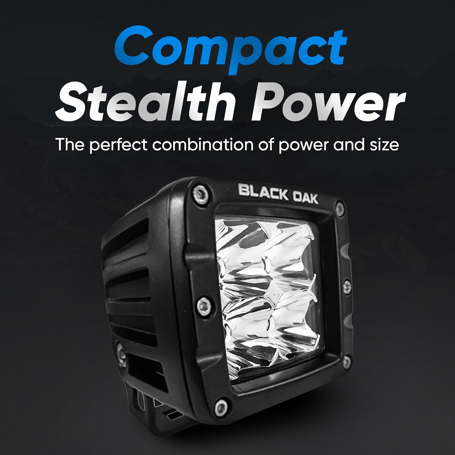 Black Oak Vehicle Infrared LED POD Light - Tactical LED Light POD Off Road Hunting for Night Vision 2 Inch