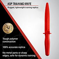 ASP Red Knife for Training and Practice with Martial Arts, Defense, Props, Tactical, Law Enforcement, Military
