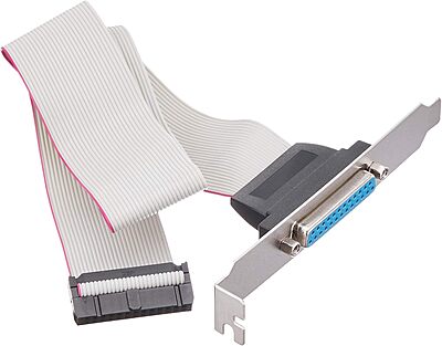 StarTech.com 16in DB25 Parallel Female to IDC 26 Pin Header Slot Plate (PLATE25F16)