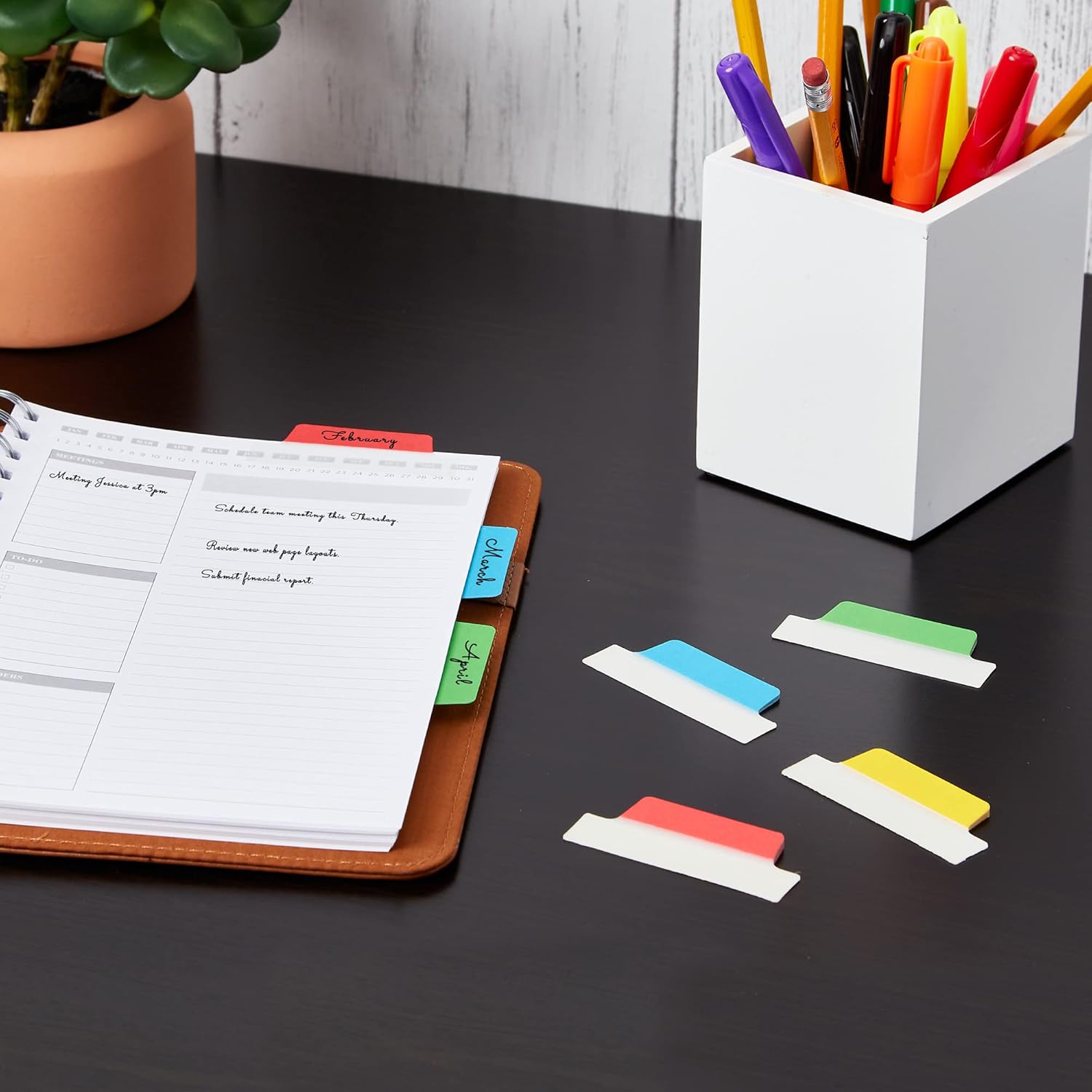 Avery Margin Ultra Tabs — Repositionable 2-Sided Writable Page Tabs