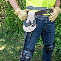 Klein Tools Broad-Head Bull Pin 1-1/4-Inch & 5459T Spud Wrench Holder Tunnel Connection Hardware Pin + Connection Klein Tools