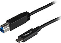 StarTech.com 3.3ft (1m) USB-B to USB-C Cable, USB 10Gbps, Data Cord, USB 3.2 Gen 2, USB-C Data Transfer Cable