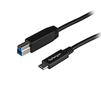 StarTech.com 3.3ft (1m) USB-B to USB-C Cable, USB 10Gbps, Data Cord, USB 3.2 Gen 2, USB-C Data Transfer Cable