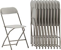 Flash Furniture Hercules Series Commercial-Grade Plastic Folding Chair - 650LB Weight Capacity