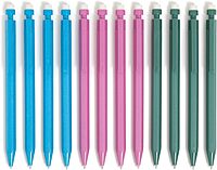 U Brands U-Eco Recycled Mechanical Pencil Set, Bulk Mechanical Pencils 0.7mm, Speckled Brights, Medium Lead, School Supplies, 12 Pack (6591U) 1 Count (Pack of 12)