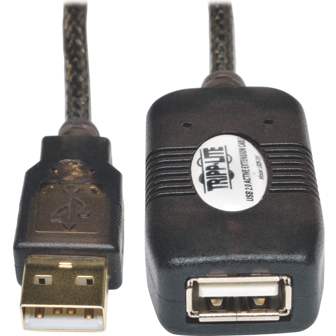 Tripp Lite USB 2.0 Hi-Speed Active Extension Repeater Cable, USB-A (M/F), 16 Feet / 4.88 Meter Cable