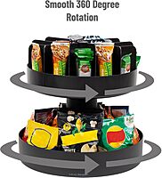 Mind Reader Rotating Snack Carousel Countertop Organizer