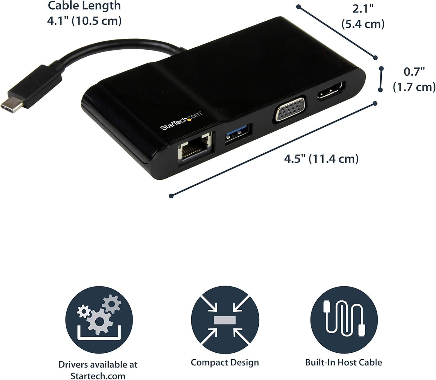 STARTECH USB Flash Drive and USB-C Multiport Adapter
