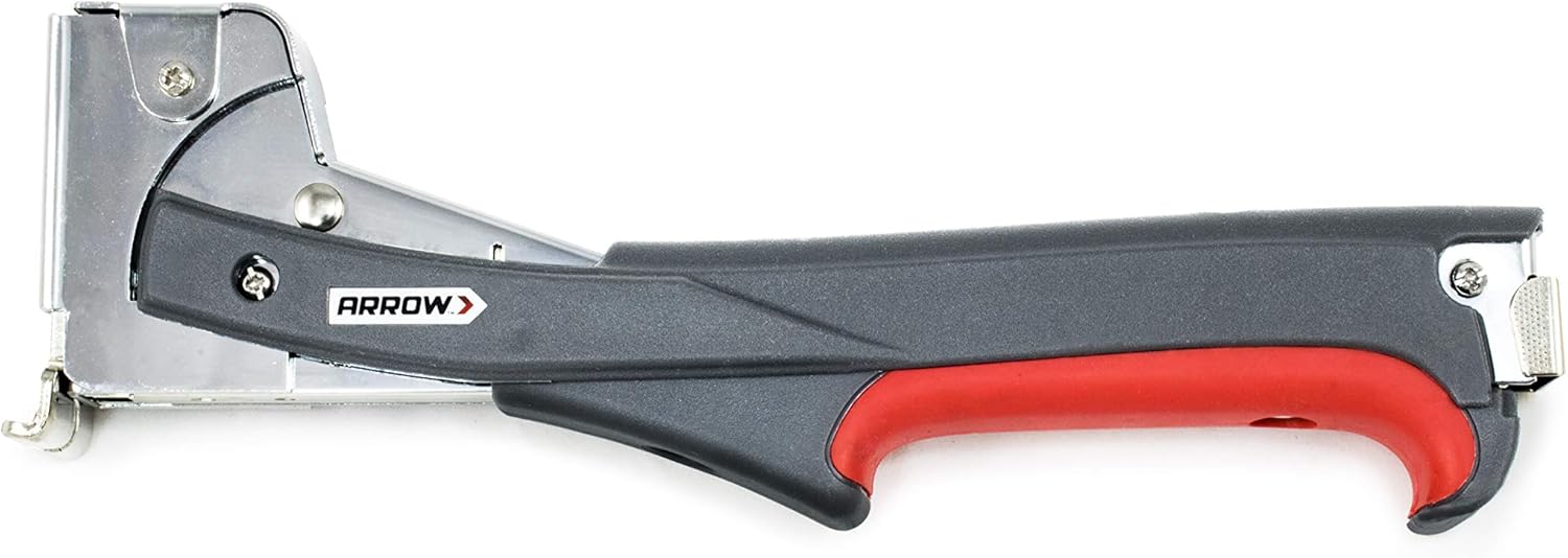 Arrow HTX50 Professional Heavy Duty Hammer Tacker, Manual Stapler for Construction and Insulation, Ergonomic Grip Handle