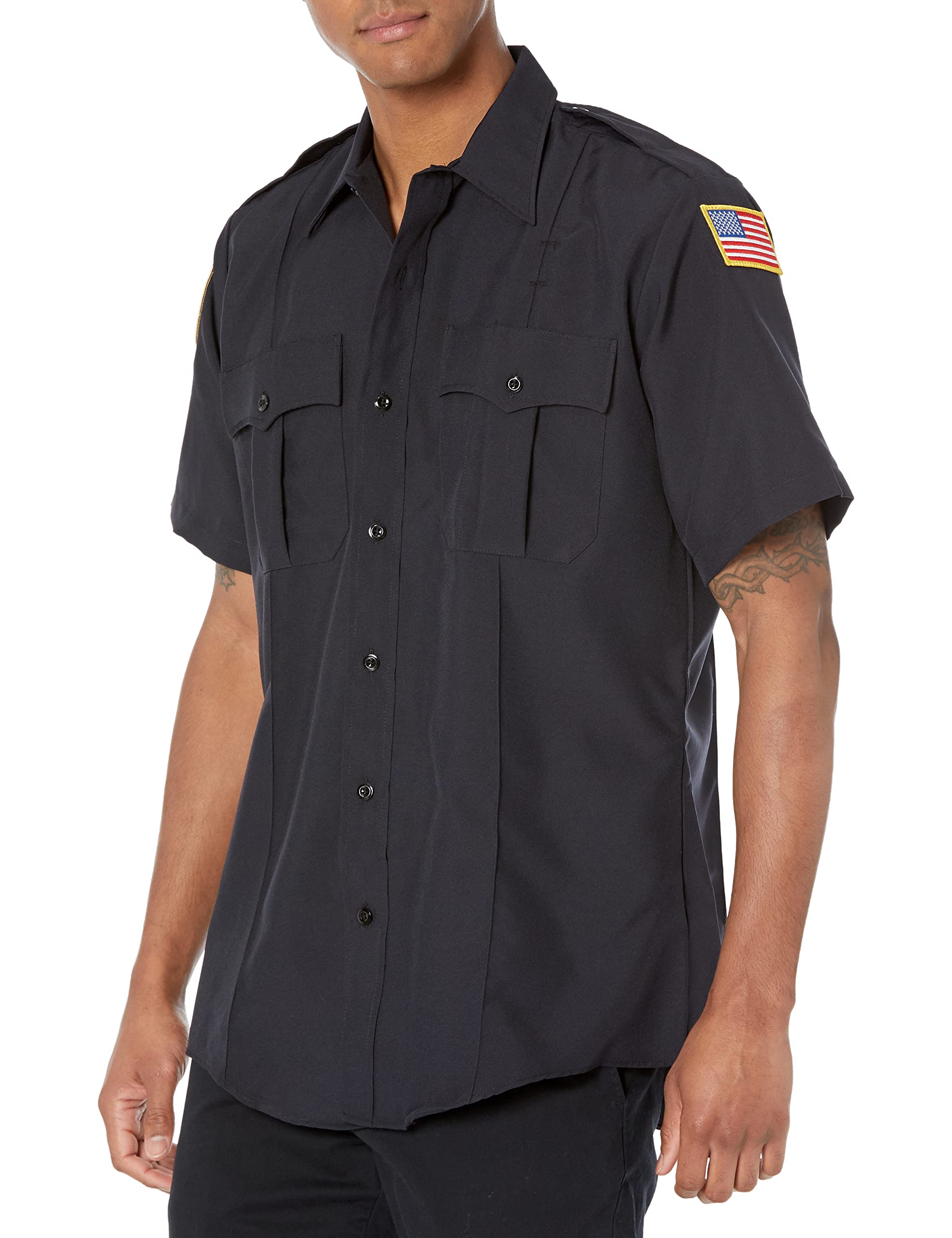 FLYING CROSS Command Short Sleeve Shirt w/ Zipper