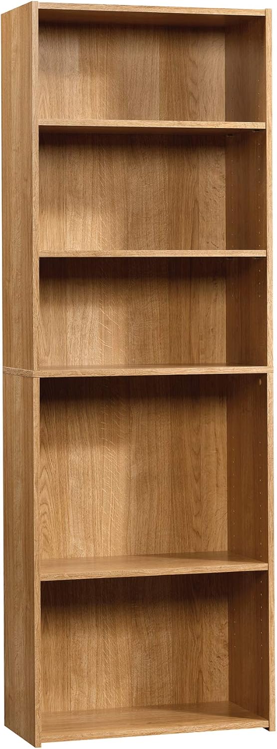 Sauder Beginnings 5-Shelf Bookcase with Adjustable Shelves