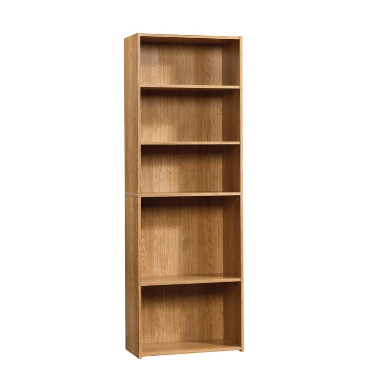 Sauder Beginnings 5-Shelf Bookcase with Adjustable Shelves