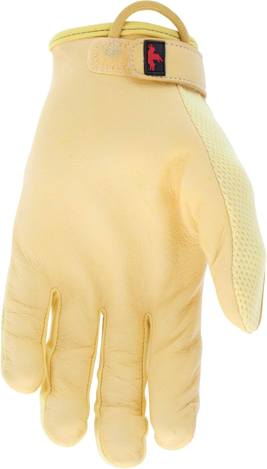 MCR Safety 961 TaskFit Goatskin Leather Mechanic Work Gloves