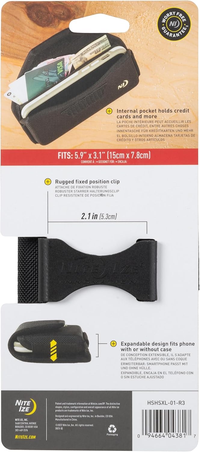 Nite Ize Clip Case Hardshell Horizontal Phone Holster