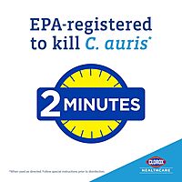 Clorox Healthcare Hydrogen Peroxide Cleaner Disinfectant Wipes, 6.75" x 9", 95 Count (Package May Vary) 95 Count (Pack of 1)