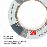 3M General Use Duct Tape 2929, Silver, 1.88 in x 50 yd, 5.5 mil, Individually Wrapped Conveniently Packaged