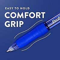 Paper Mate Profile Retractable Gel Pen, 0.7mm Medium Point, Blue Ink, 4 Count 1 Count (Pack of 1)