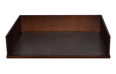 Victor Heritage Wood Stacking Letter Tray - 1 Compartment(s) - 3.1in x 13.2inx 10.6in Depth - Desktop - Natural