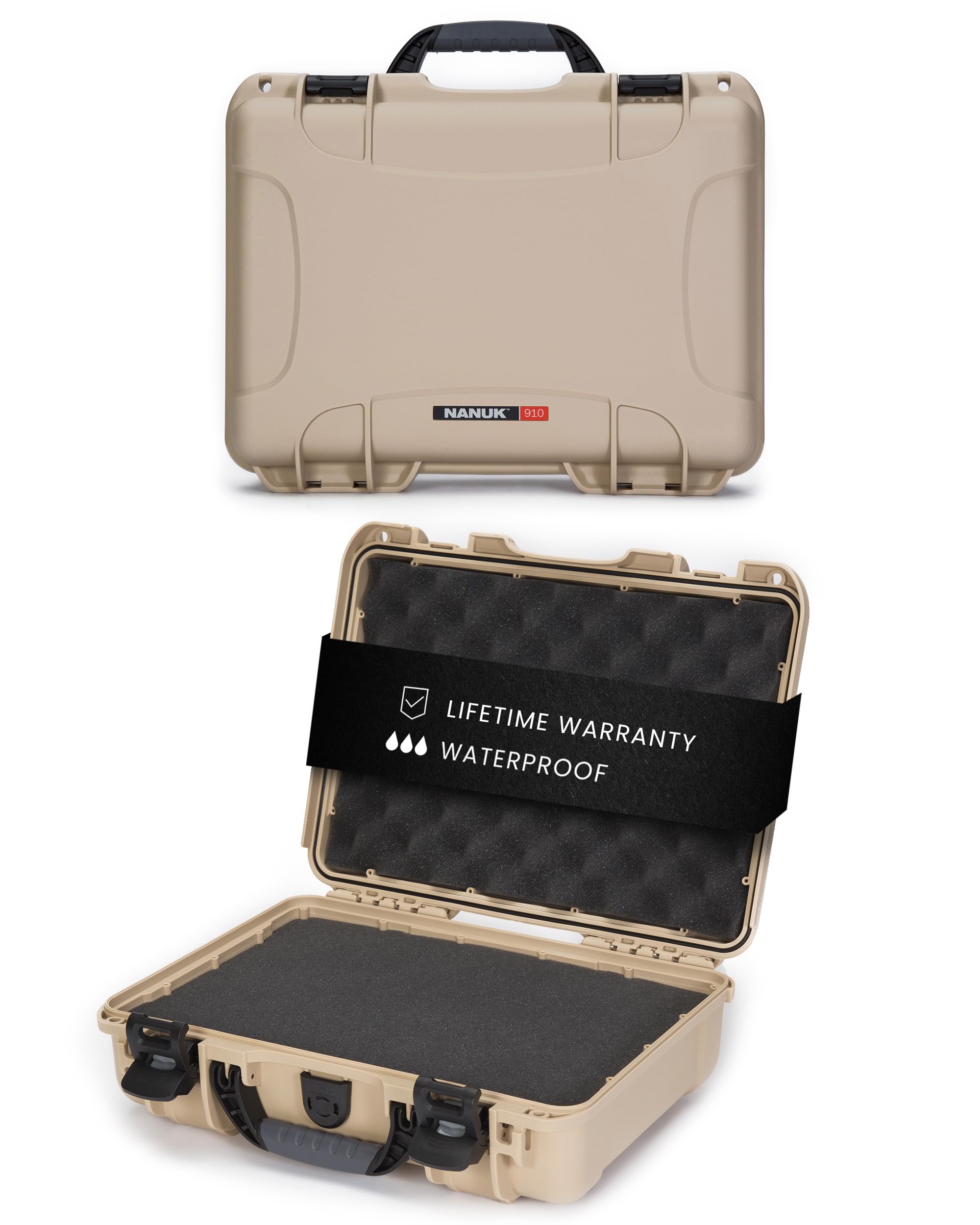 NANUK 910 Hard Case with Foam, IP67 Waterproof Hard Storage