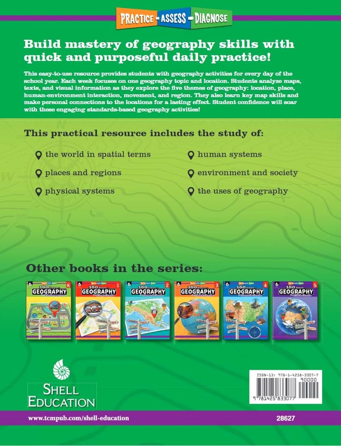 180 Days™: Social Studies, Geography for 6th Grade Practice Workbook for Classroom and Home