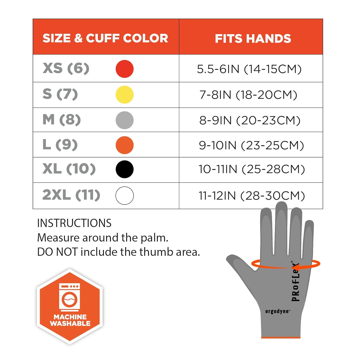 Ergodyne ProFlex 7024 Cut Resistant Work Gloves, PU Coated, 13-Gauge, ANSI A2, Touchscreen-Capable