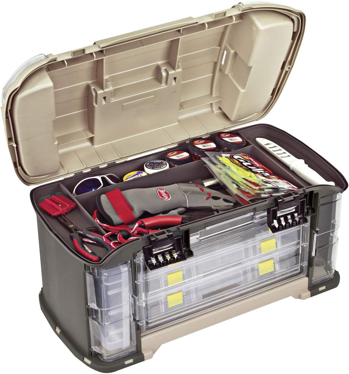 Plano Angled 787 Guide Series Stowaway Tackle System- Includes 7 Stowaways, Fishing Tackle Storage, Premium Tackle Storage