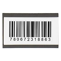 Aviditi 2 x 3 Inch Magnetic C-Channel Label Holder with Paper Inserts, for Labeling Metal Surfaces (25 Pack)