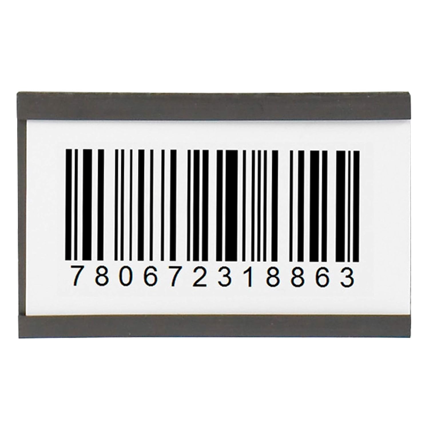 Aviditi 2 x 3 Inch Magnetic C-Channel Label Holder with Paper Inserts, for Labeling Metal Surfaces (25 Pack)