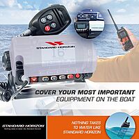 Standard Horizon Flush Mount Kit for Explorer GX1600/GX1700 and Rain/Dust Cover for GX1600 Explorer Marine VHF (White) Kit