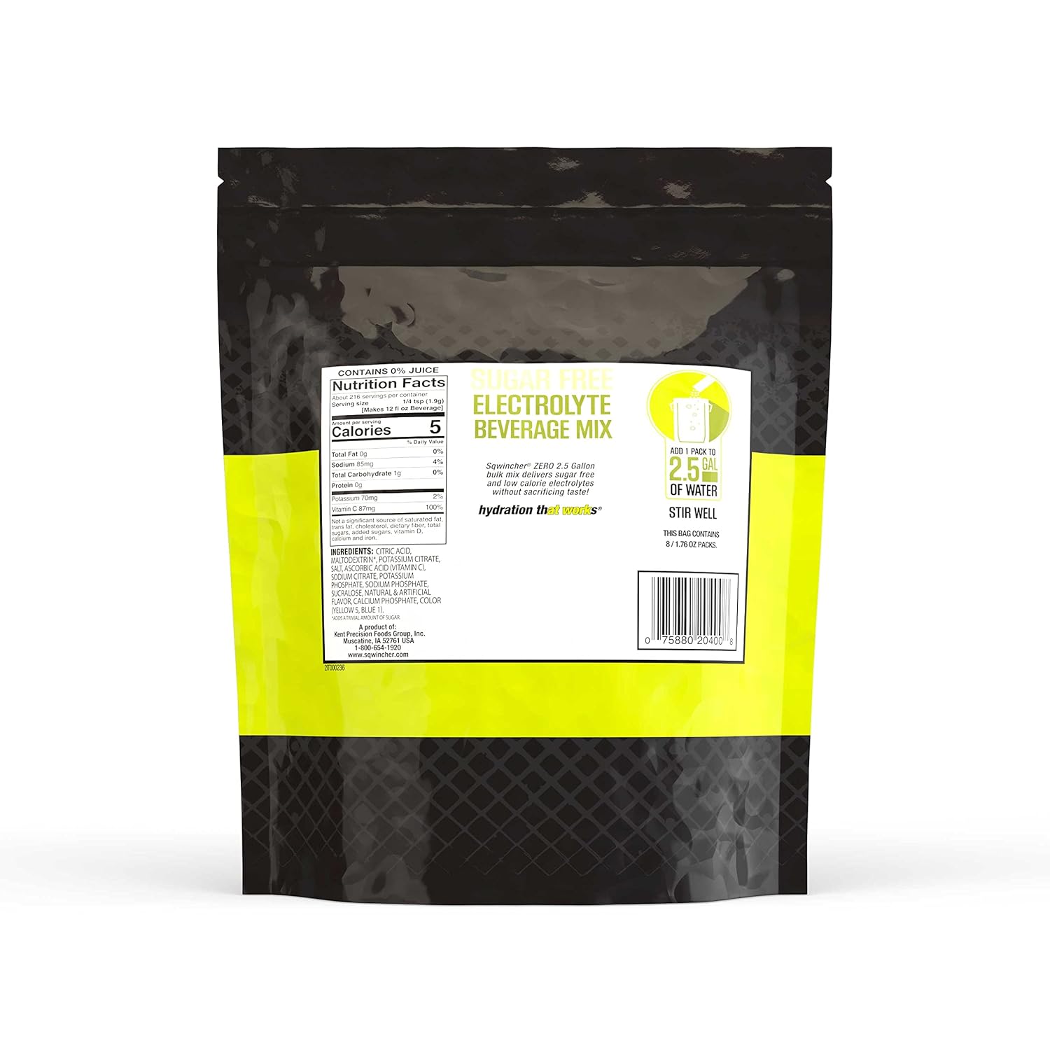 Sqwincher Zero Power Pack | Assorted Flavored | Sugar Free | Low Calorie | Low Sodium | Electrolyte Replenishment Hydration