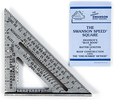 SWANSON Tool Co S0101 7 Inch Speed Square, Blue 7" Speed Square