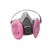 3M Half Facepiece Reusable Respirator Assembly Kit 6191, Size Small, P100, Lightweight, Comfortable, Easy to Adjust