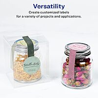 Avery Matte White Lollipop Labels, Sure Feed Technology, 1.5" x 4", 800 White Labels, Print-to-The-Edge, Permanent Adhesive, Laser/Inkjet Printable 800 labels