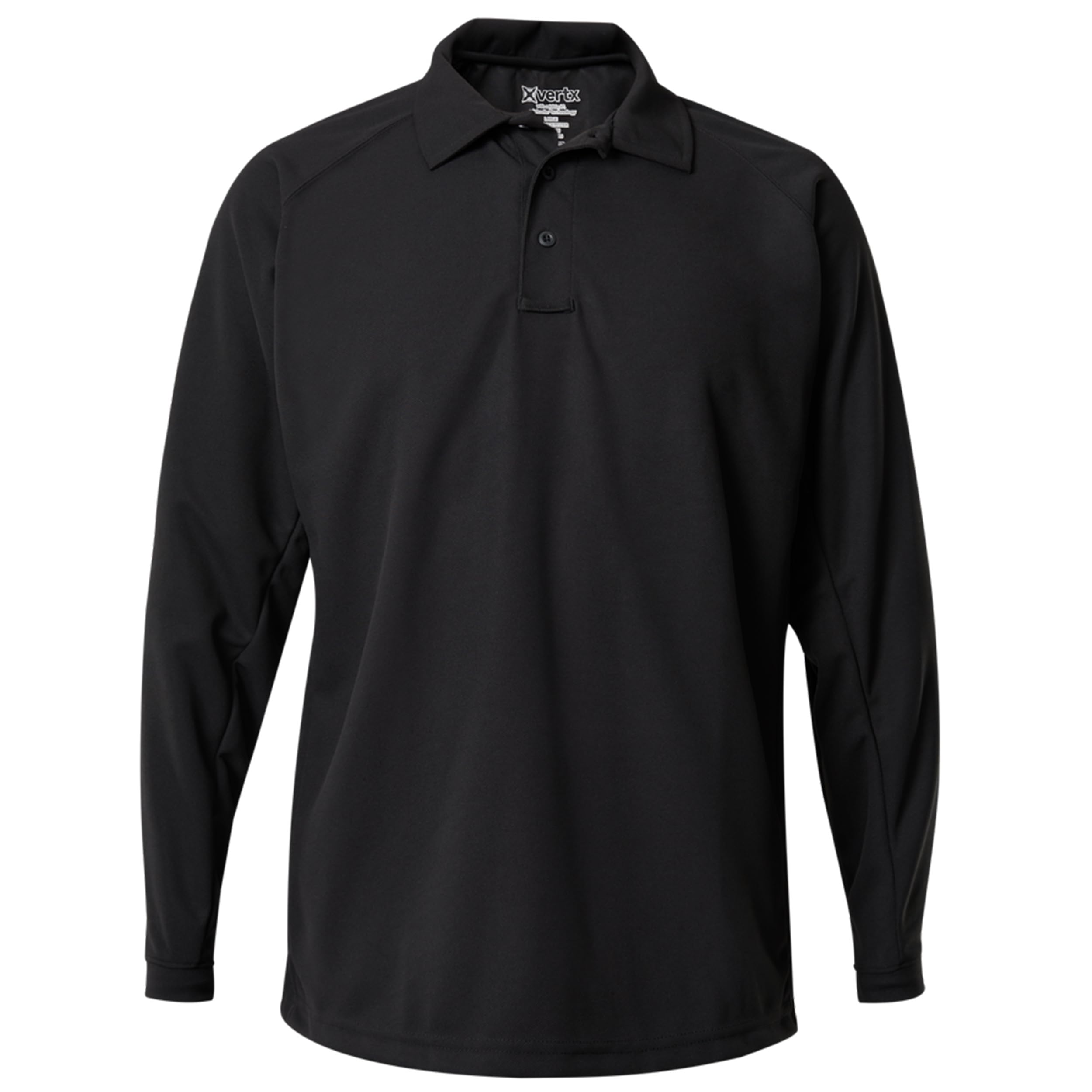 VERTX Mens Coldblack Long-Sleeve Tactical Polo Shirt