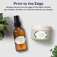 Avery Glossy White Oval Labels, Sure Feed Technology, 1-1/8" x 2-1/4"