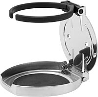 Sea-Dog Adjustable Folding Drink Holder - 304 Stainless Steel