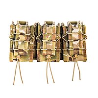 High Speed Gear MOLLE Double Decker Taco Shingle, 3 Rifle/Pistol Mag Pouches