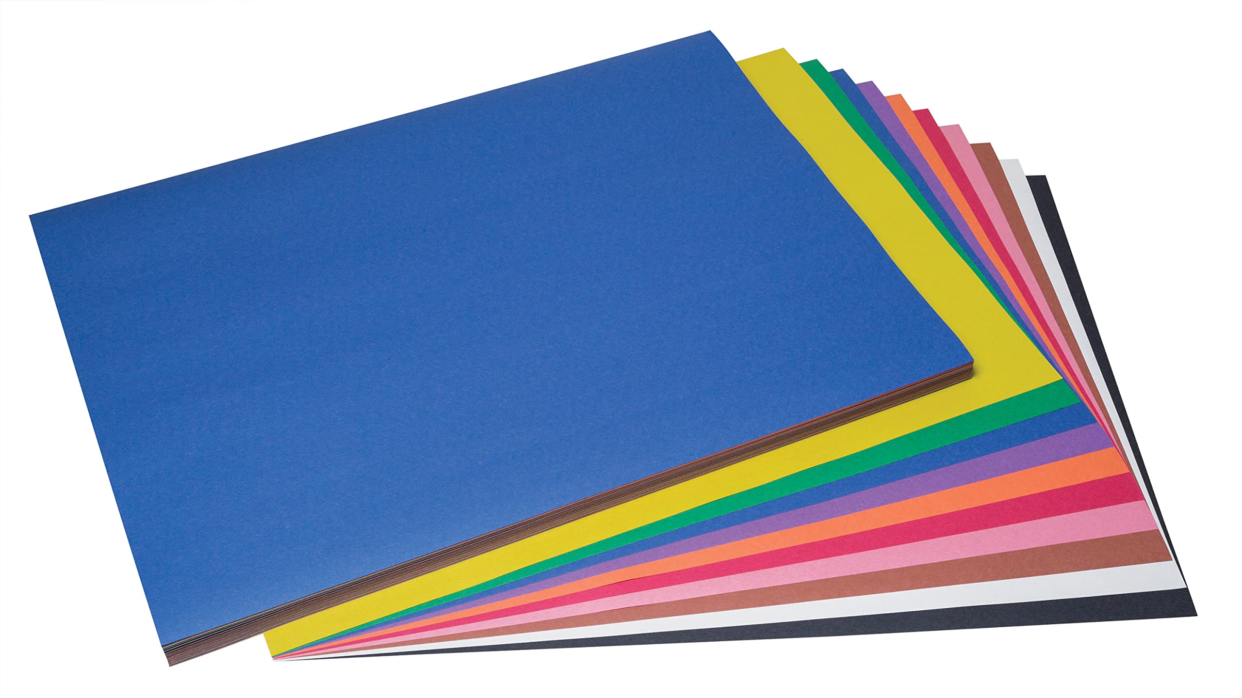 Prang (Formerly SunWorks) Construction Paper, 10 Assorted Colors, 18" x 24", 100 Sheets