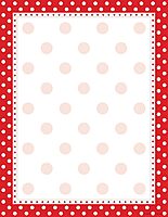 Barker Creek Designer Computer Paper 100 Sheet Set, Dots, Multi-Design, 50 Sheets of Red Dot and 50 Sheets of Black Dot Decorative Paper, Stationery, 8.5" x 11" (3556)
