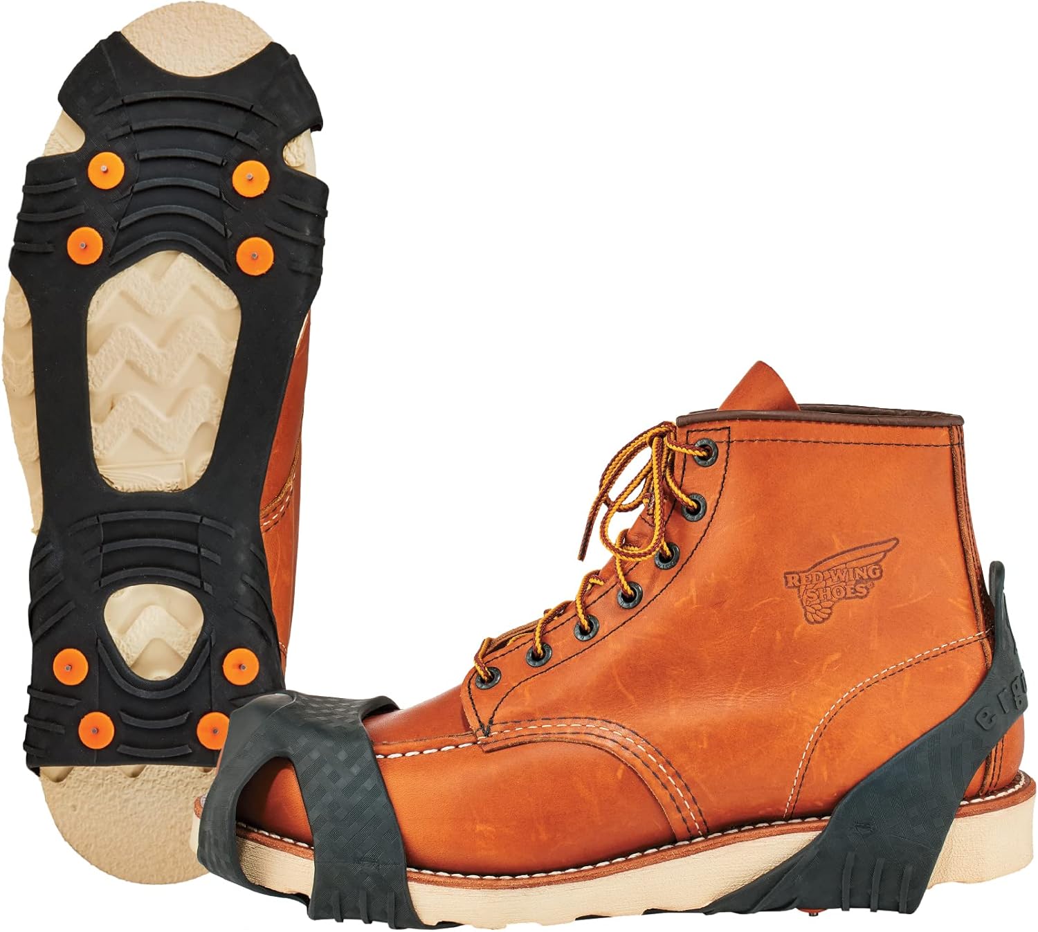 Ergodyne TREX 6300TC Slip-On Ice Traction Cleats with 8 Tungsten Carbide Studs