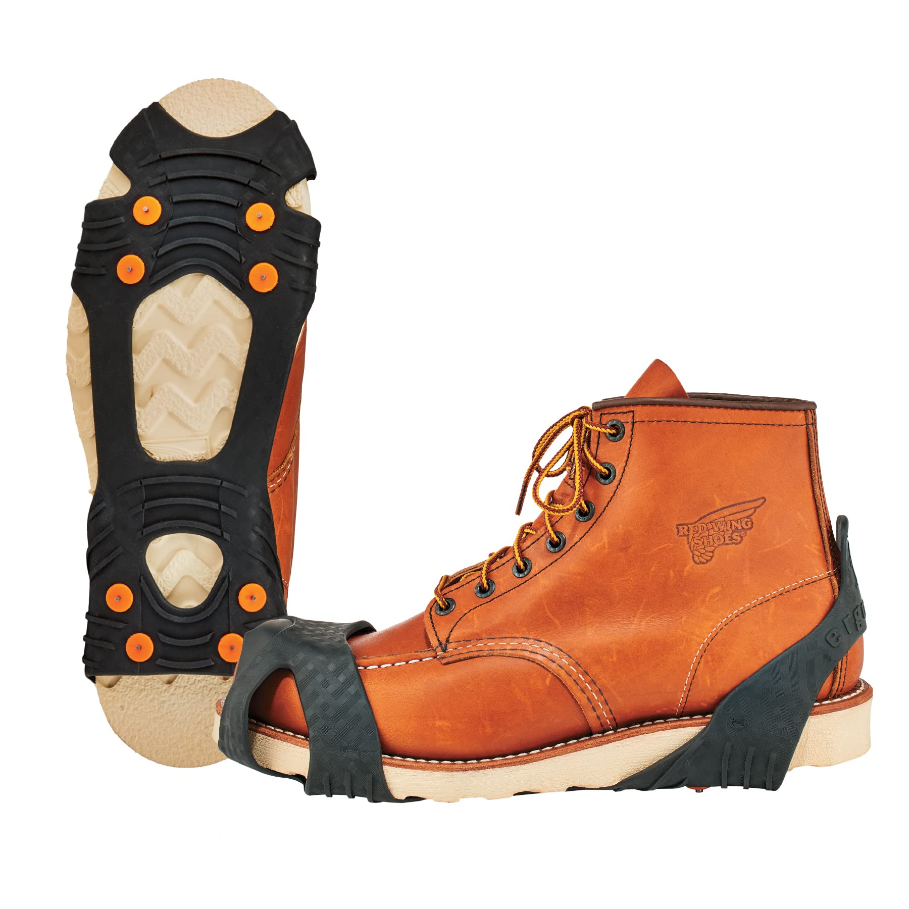 Ergodyne TREX 6300TC Slip-On Ice Traction Cleats with 8 Tungsten Carbide Studs