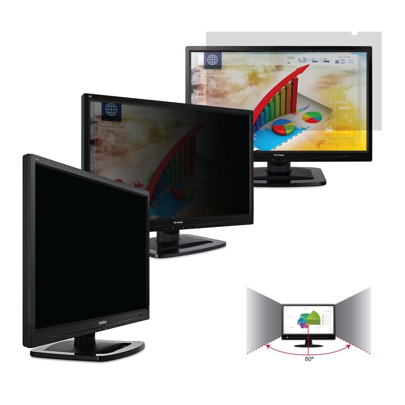 Viewsonic Corporation Tech Armor Universal Privacy Filter for 23.8” LED Computer Desktop Monitor, Compatible with Viewsonic