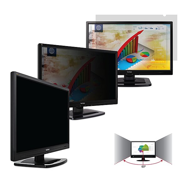 Viewsonic Corporation Tech Armor Universal Privacy Filter for 23.8” LED Computer Desktop Monitor, Compatible with Viewsonic