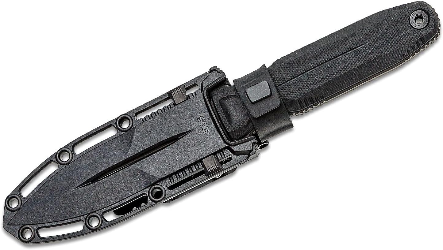 SOG Pentagon FX Professional Hard-Use Full-Sized Fixed Blade Knife