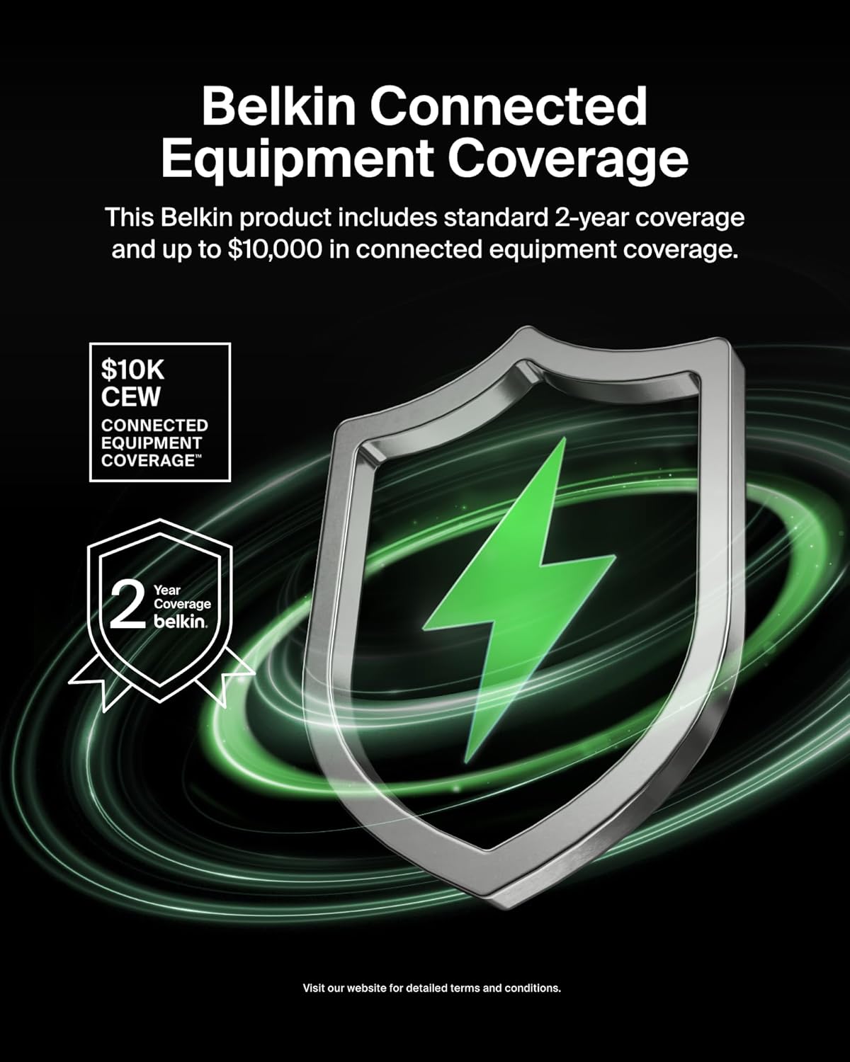 Belkin BE106000 6-Outlet Commercial Power Strip Surge Protector with 10-Foot Power Cord