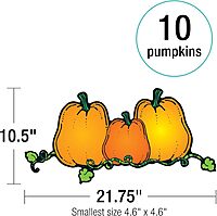 Carson Dellosa 32pc Pumpkin Patch Farmhouse Bulletin Board Set, Scarecrow, Pumpkins, Autumn Leaves Fall Bulletin Board Decorations for Thanksgiving, Halloween, Fall Decor, Wall Decor, Classroom Decor