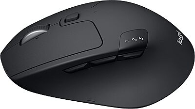 Logitech M720 Triathlon Multi-Device Wireless Mouse, Black/Gray, 910-004790