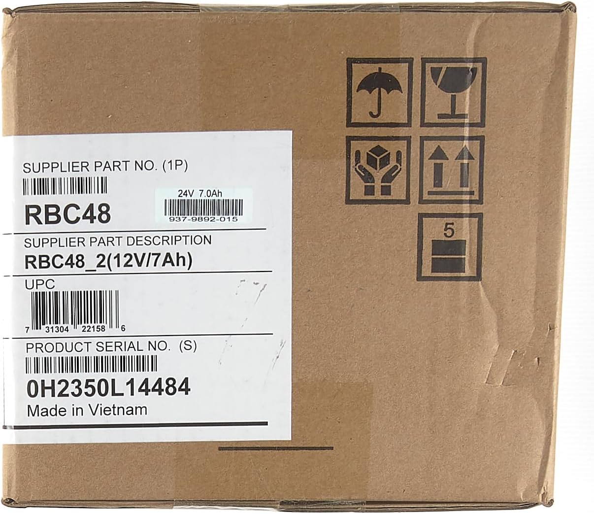 APC UPS Battery Replacement, RBC48, for APC Smart-UPS SMT750, SMT750US, SUA750 and select others